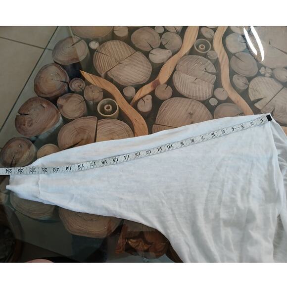 Fresh Produce Open Front Cascade Cardigan Sheer Waterfall White XL/XXL - Picture 6 of 9